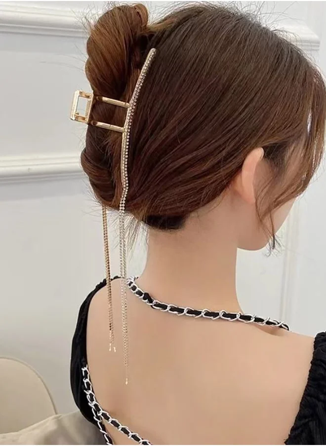ستايلي Embellished Drop Design Hair Claw