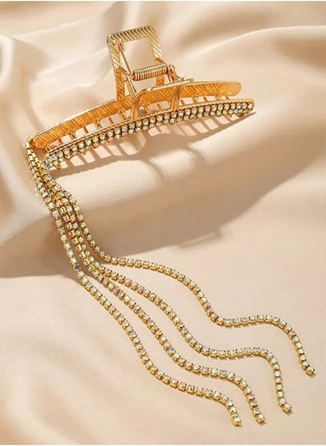 ستايلي Embellished Drop Design Hair Claw