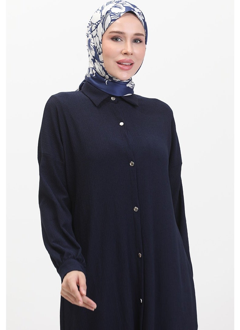 Buttoned Long Tunic 1046-04 Navy Blue - pzsku/ZA4B3184758E127BE2AFFZ/45/_/1738829660/f3b7be34-75dd-4f7c-8625-3a1e91ae5e8a