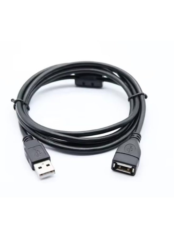 USB male to female extension cable 1 meter-black