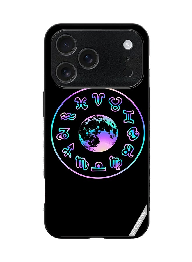 VR CREATIVE Protective Case Cover For Apple iPhone 17 Pro Abstract Pattern Sings Design Multicolour