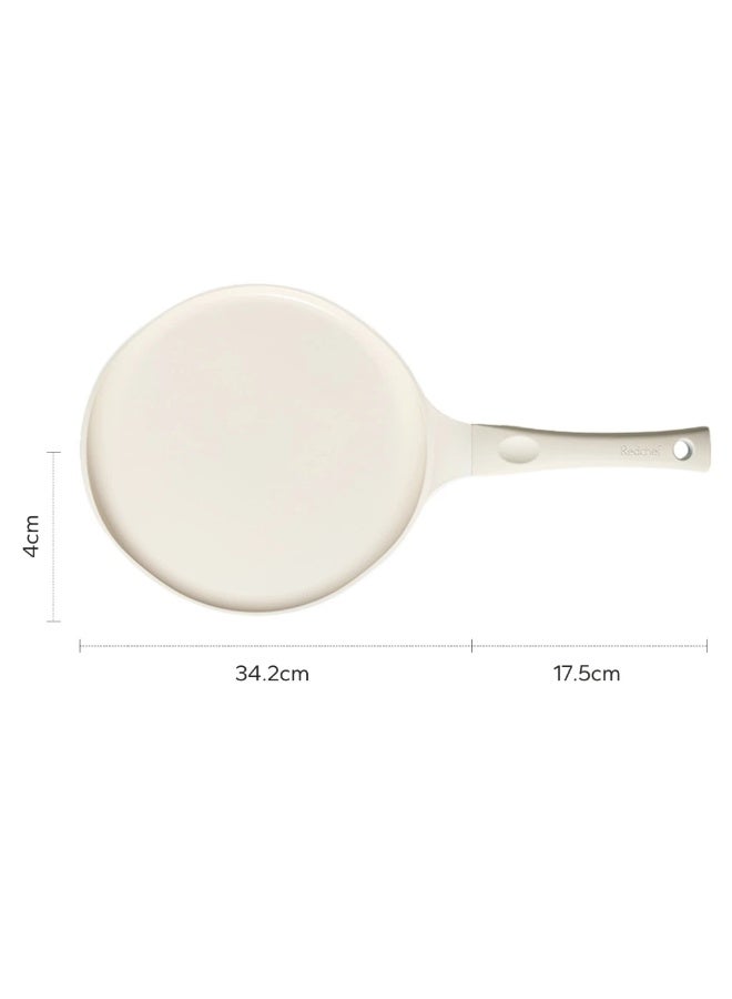 Redchef صينية الفطائر مقاس 30 سم من سلسلة Redchef Star خالية من PFAS PTFE وPFOA وهي مناسبة لجميع المواقد (أبيض) - Image 4