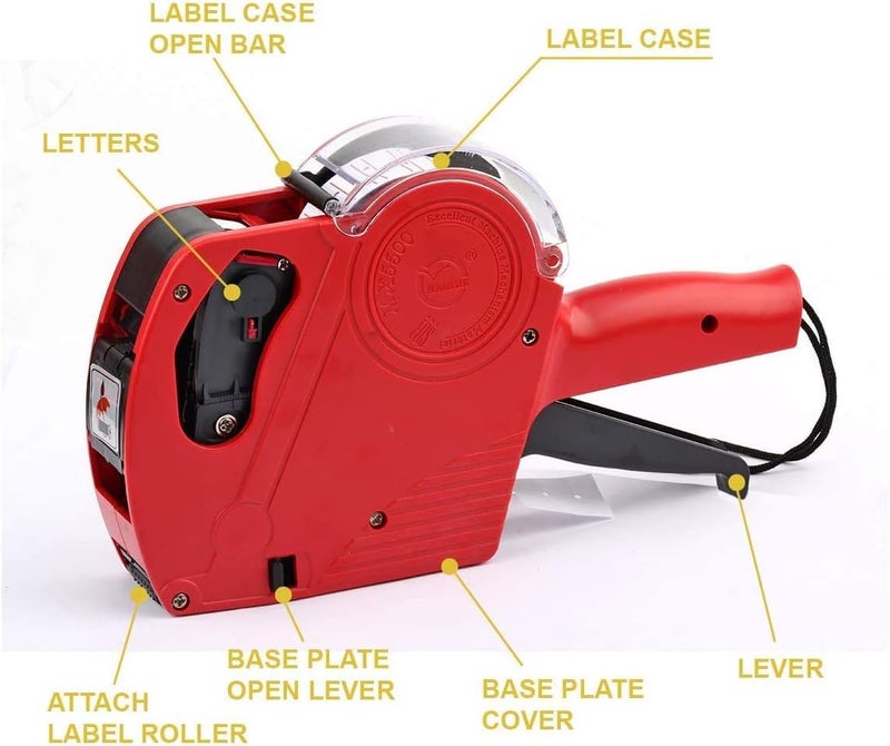 Mose Cafolo مسدس تسعير موس كافولو MX-5500 مع الملصقات والأحبار - Image 3