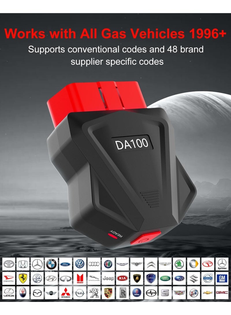 BUANIERT OBDII Scanner, Wireless OBD2 Auto Diagnostic Scan Tool for iOS & Android for Performance Test, BLE Bluetooth 5.4 Car Engine Check Codes Reader & Scan Tools No Subscription Fee APP - Image 4