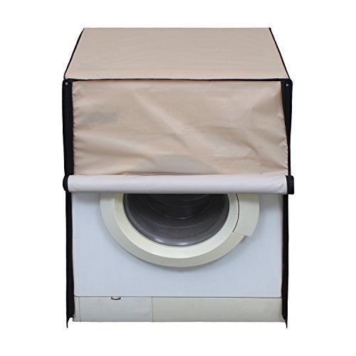 Lithara Waterproof Front Load Washing Machine Cover 6 kg, 6.2 Kg, 6.5 Kg, 7 Kg (Beige) - Image 1