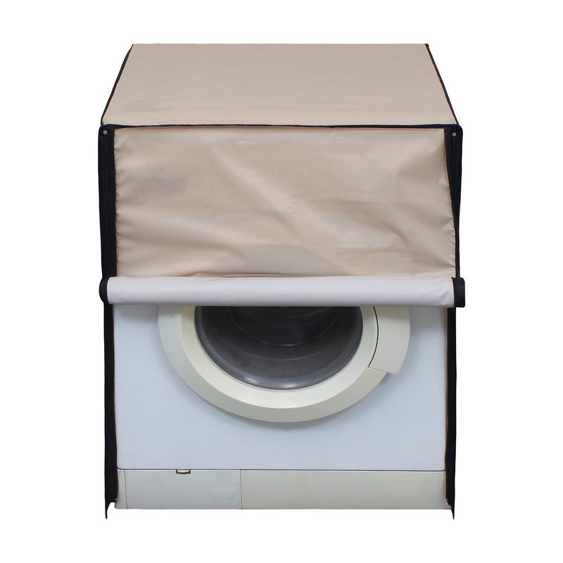 Lithara Waterproof Front Load Washing Machine Cover 6 kg, 6.2 Kg, 6.5 Kg, 7 Kg (Beige) - Image 5