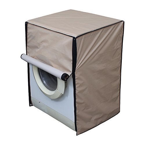 Lithara Waterproof Front Load Washing Machine Cover 6 kg, 6.2 Kg, 6.5 Kg, 7 Kg (Beige) - Image 2