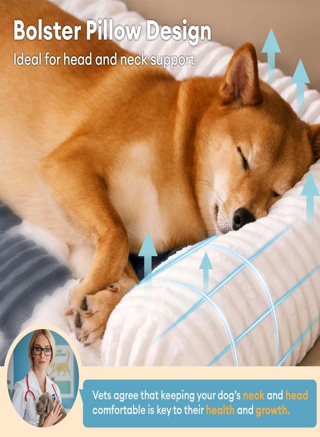 FUNNY FUZZY Pet Couch Covers for Sofa, Large Dog Couch Bed Cover Cream Square Plaid Washable Pet Mat for Furniture Protector Sofa Cover for Dogs, Large, Light Brown - Image 4