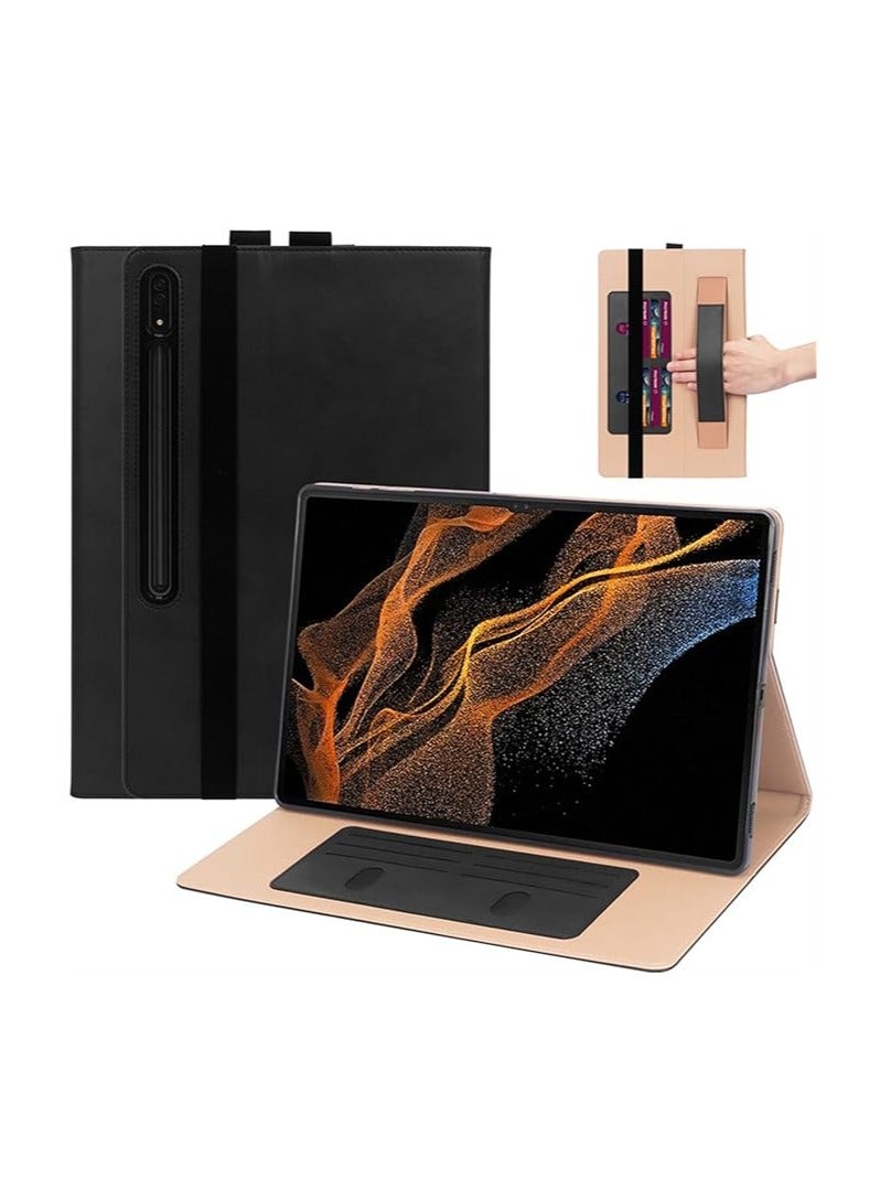 العلبة مخصصة لجهاز Samsung Galaxy Tab S8 Ultra 14.6 2022 (SM-X900/SM-X906/SM-X906B/SMX906U)، وهي علبة خفيفة الوزن مصممة للاستخدام العملي مع الأجهزة اللوحية.