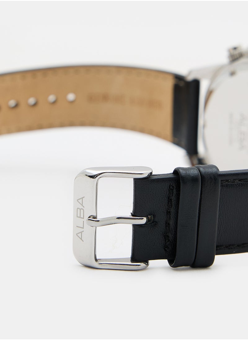 Alba Leather Chronograph Watch AT3C99X  - Image 4