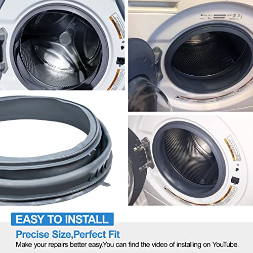 Alvar Upgraded WPW10381562 W10290499 Washer Door Boot Seal Compatible with Maytag Whirlpool Duet Washer Door Seal for Whirlpool Bellow Replacement Front Load Washer Parts WFW9150WW01 WFW9150WW00 WFW9250WW02 - Image 5