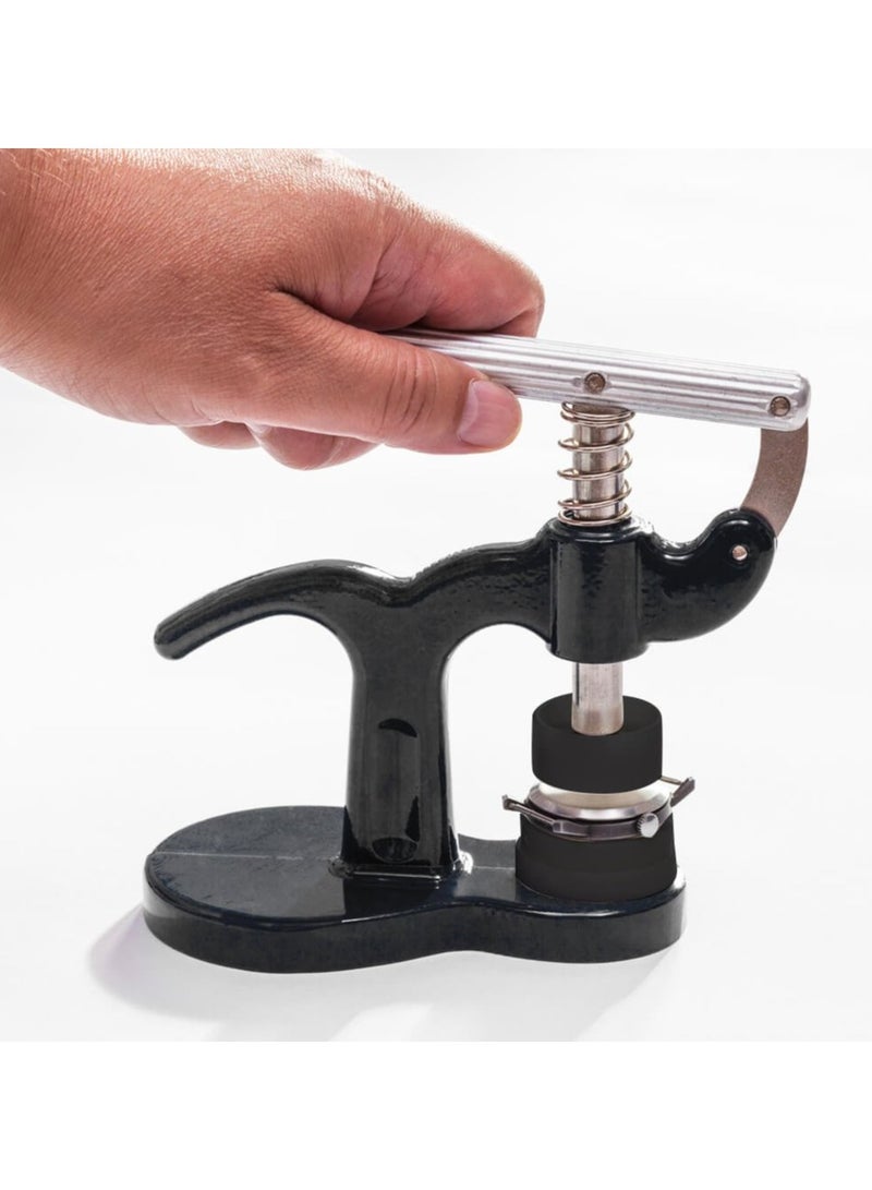 KASTWAVE 17Pcs Watch Press Tool with Watch Battery Replacement Tool kit and Fitting Dies for Watch Back Remover Closer Repair and Battery Changing - Image 4