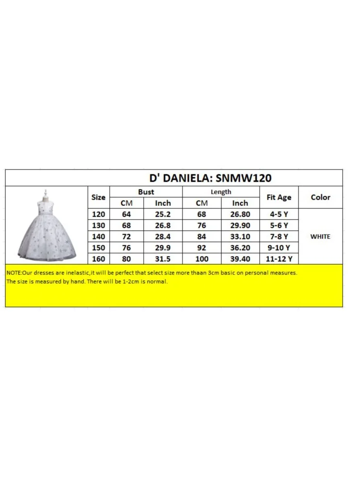دىدانيالا D' Daniela - Snowflakes long maxi dress White