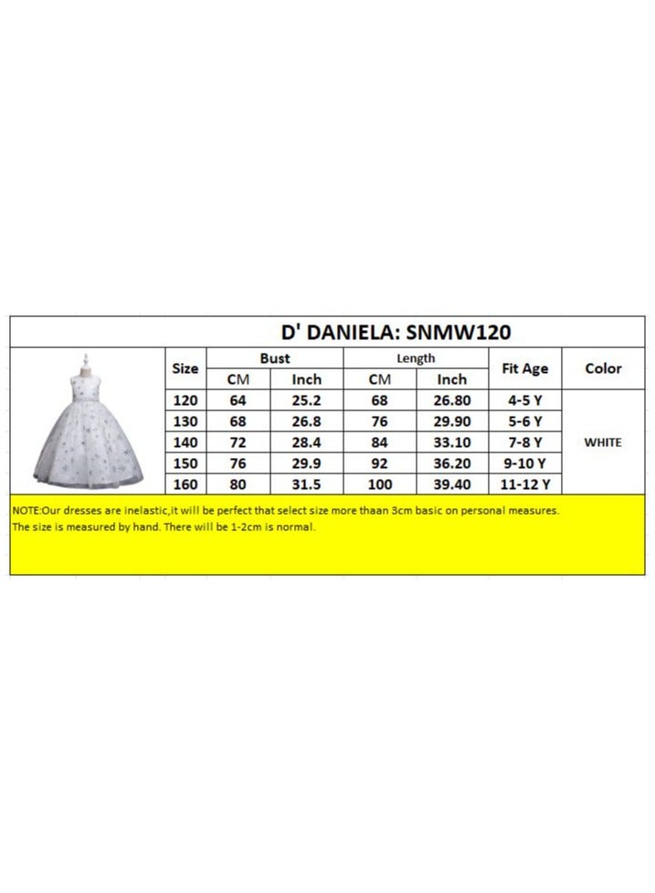 D'Daniela D' Daniela - Snowflakes long maxi dress White - Image 3