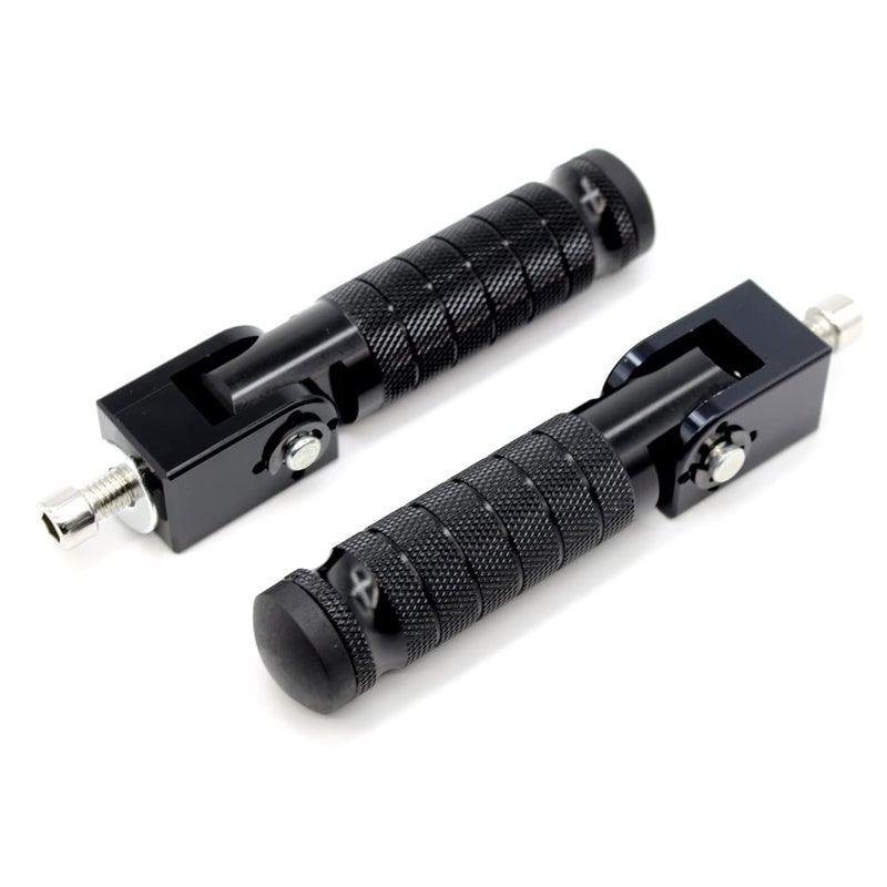 ONETEN Universal Motorcycle Bicycle Folding Foot Pegs 90 Degree Foldable Electric Motorbike Ebike For Super73 S2/ZX/RX/R/S Passenger Footrests Rearsets Rear Set Footpegs foot Rest Pedals M8 Install Bolts - Image 1