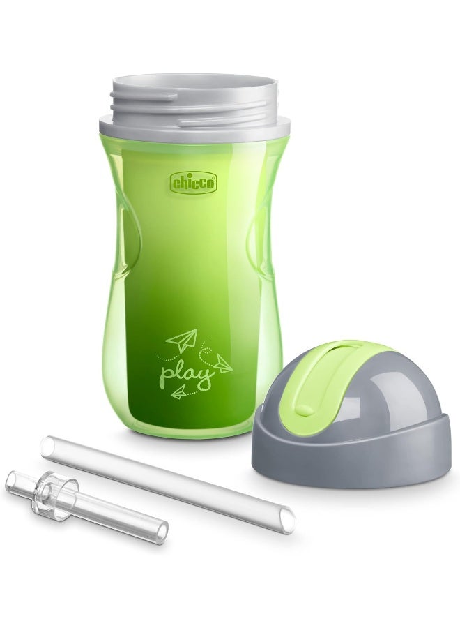 Chicco 9oz. Double-Wall Insulated Flip-Top Sippy Cup with Silicone Straw and Spill-Free Lid - Image 5