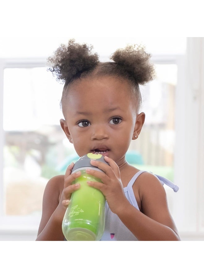 Chicco 9oz. Double-Wall Insulated Flip-Top Sippy Cup with Silicone Straw and Spill-Free Lid - Image 2