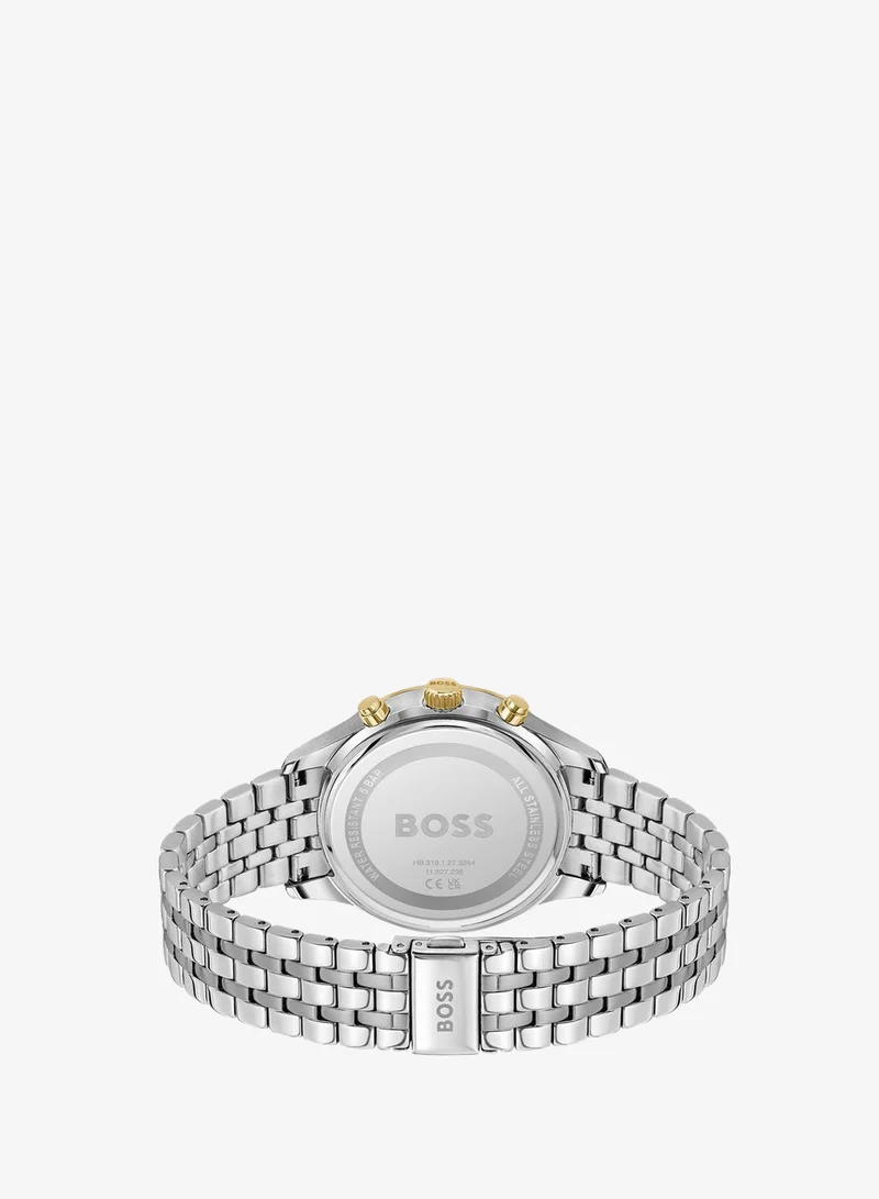 BOSS Avery Collection Chronograph Quartz Watch For Men With Silver Stainless Steel Bracelet - 1514159