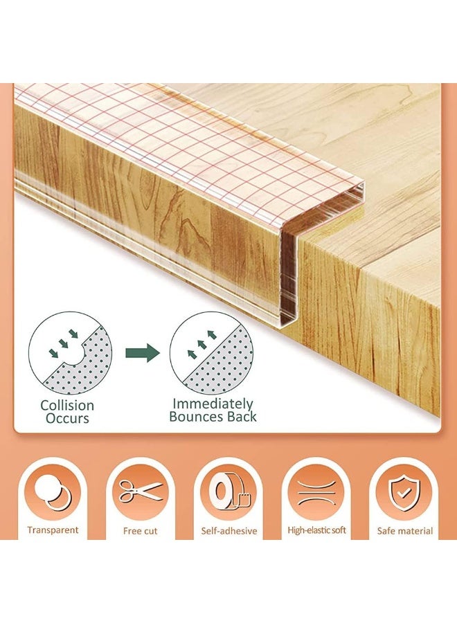 VIUAUAX Safety Edge Corner Protector Set,Clear Baby Proofing Guards, Soft Silicone Bumper Strip,For Sharp Corners Of Cabinets、Tables And Drawers Silicone Soft Corner Protectors.2m nano bumper strip, single-sided thickening table corner protection strip, waterproof strong anti-mold stickers, car door bumper strips. - Image 2