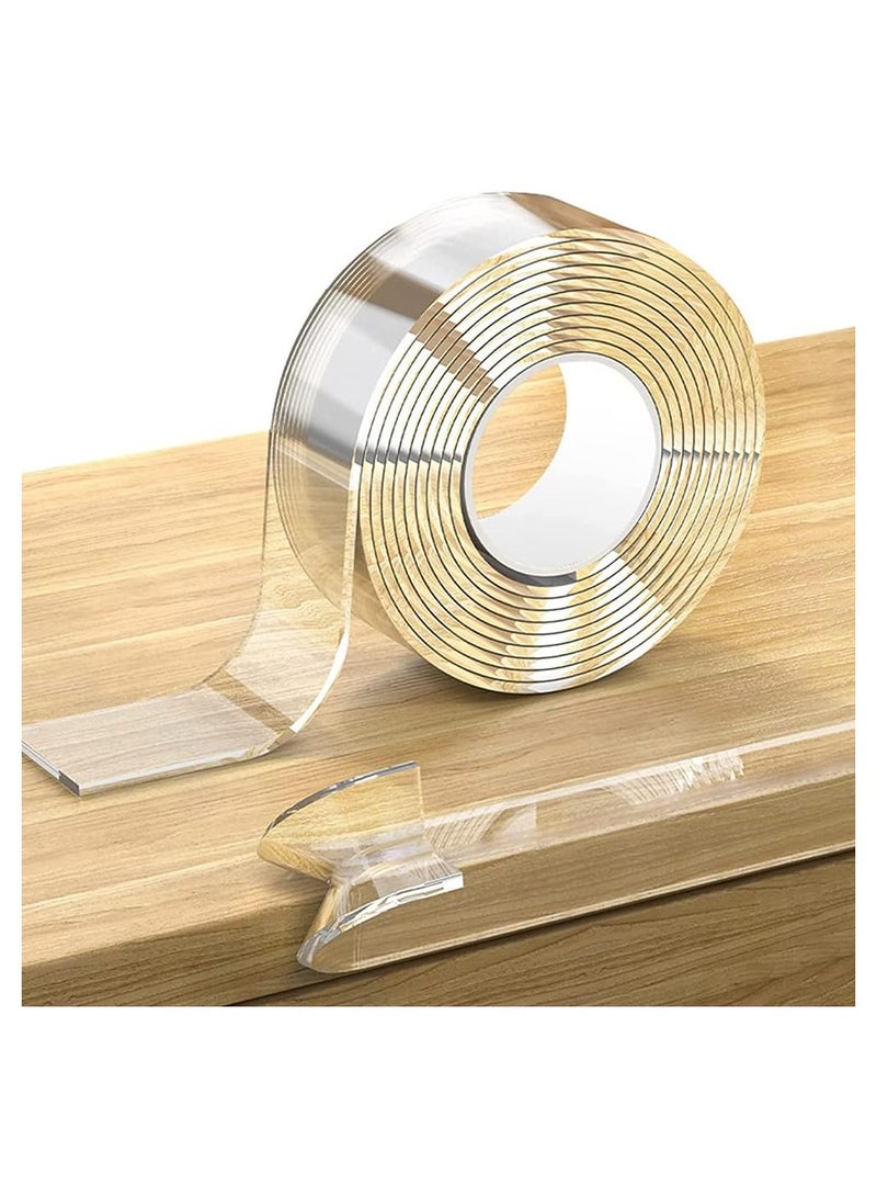 VIUAUAX Safety Edge Corner Protector Set,Clear Baby Proofing Guards, Soft Silicone Bumper Strip,For Sharp Corners Of Cabinets、Tables And Drawers Silicone Soft Corner Protectors.2m nano bumper strip, single-sided thickening table corner protection strip, waterproof strong anti-mold stickers, car door bumper strips. - Image 1