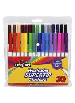 Cra-Z-Art Washable Super Tip Markers, 30 Count  - Image 1