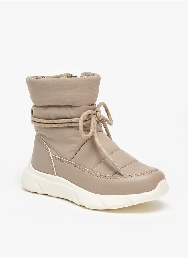 Barefeet Stitch Detail Boots with Drawstring Closure  - Image 1