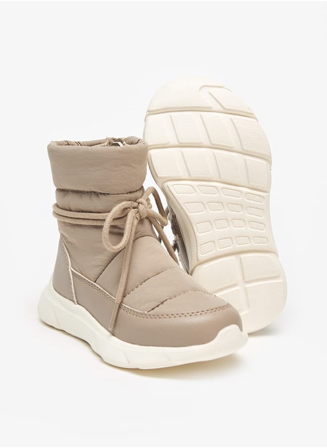 Barefeet Stitch Detail Boots with Drawstring Closure  - Image 4