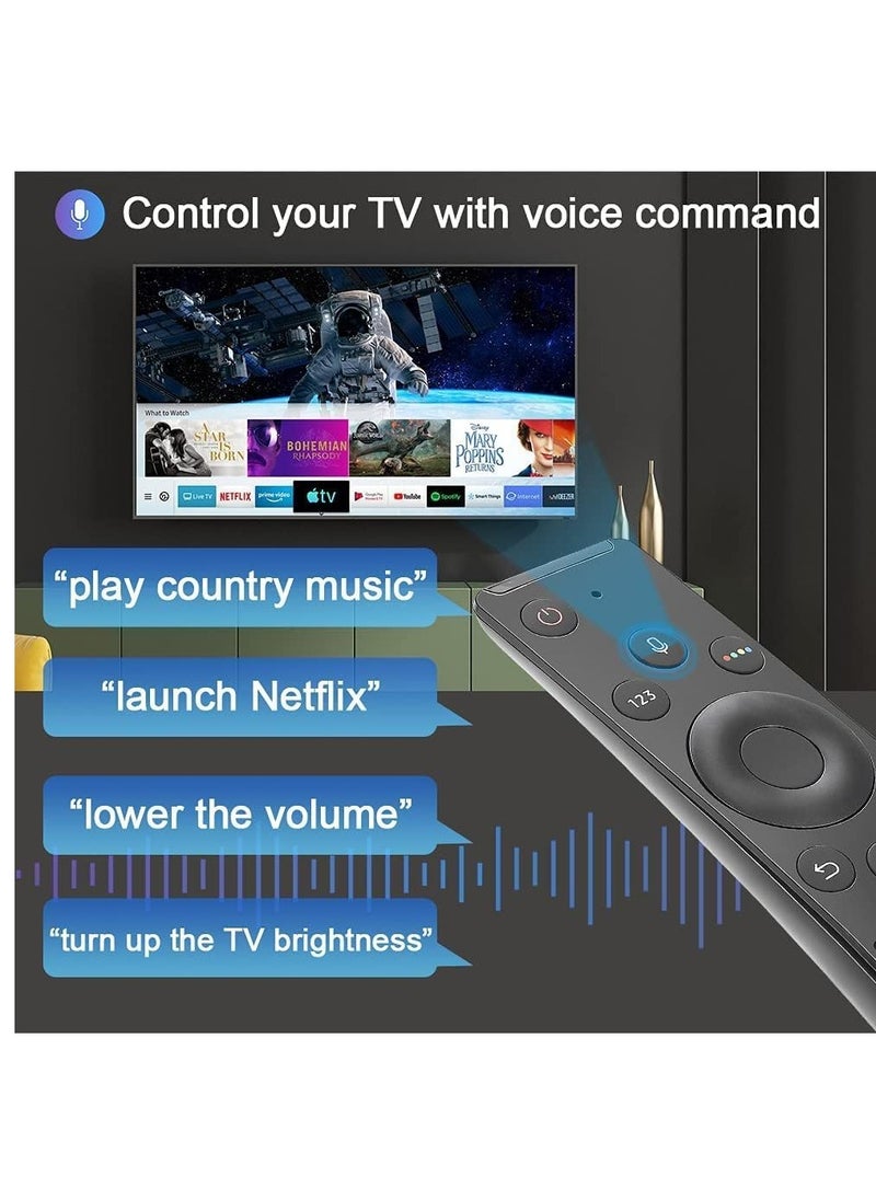 Universal Voice Remote Control for Samsung Smart TV LED QLED LCD 4K 8K UHD HDTV 3D Crystal Frame Curved Smart TV
