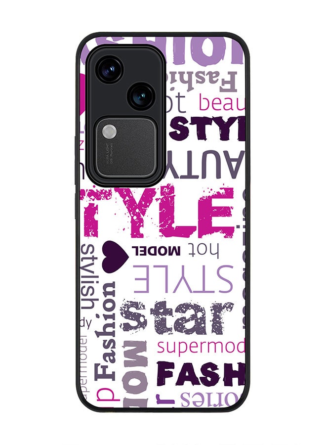 Stylizedd Rugged Black edge case for Vivo V30 5G, Slim fit Soft Case Flexible Rubber Edges Anti Drop TPU Gel Thin Cover -  Fashion Statement - Image 1