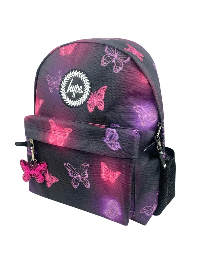 چاست هايب Iconic Backpack - Pink & Purple Glow Butterfly