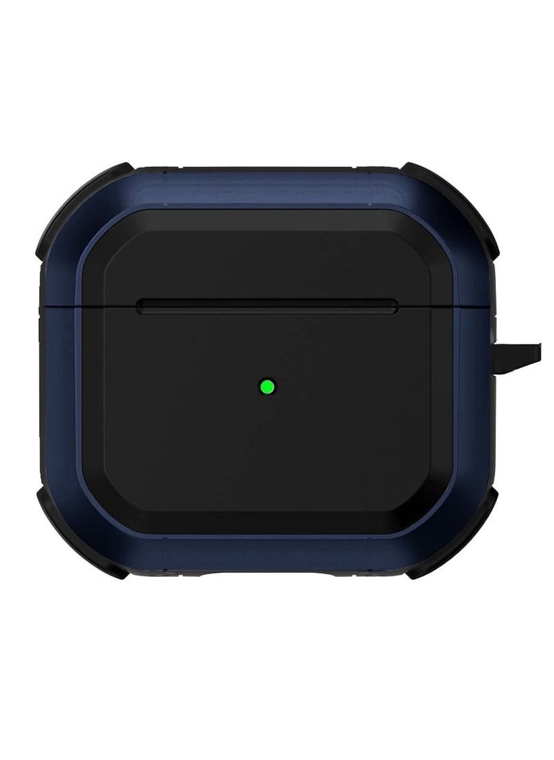 CATANES - AirPods Pro 2 Case Shockproof Armor Rugged Cover with Keychain Carabiner Compatible with Apple AirPods Pro 2nd Generation 2022 Case Blue - Image 1
