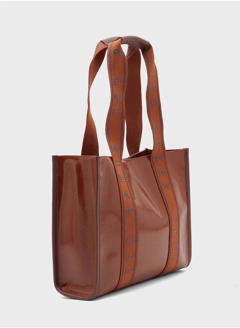 Ted Baker Georjaa Logo Detailed Tote