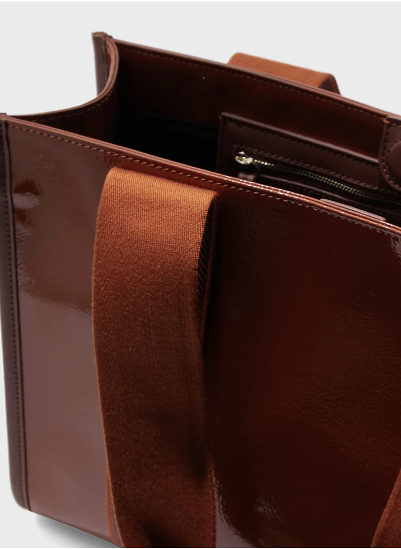 Ted Baker Georjaa Logo Detailed Tote