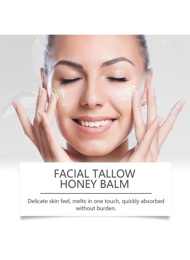 OUHOE Facial Tallow Honey Balm,Specially added beef tallow, honey and cold-pressedolive oil to better nourish your skin, Moisturizing and AntiAging - Image 2