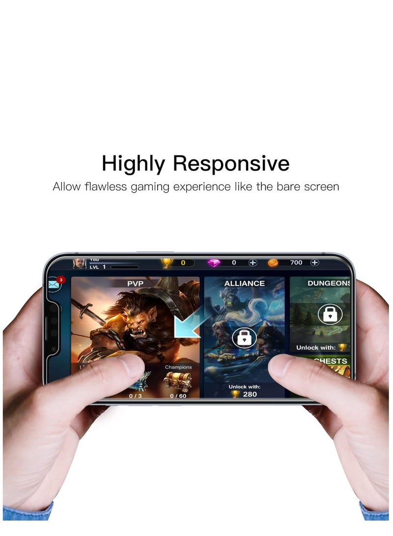 أكاليكس لاصقة حماية للشاشة 9d من الزجاج لموبايل أبل آيفون 14 شفاف - Image 4