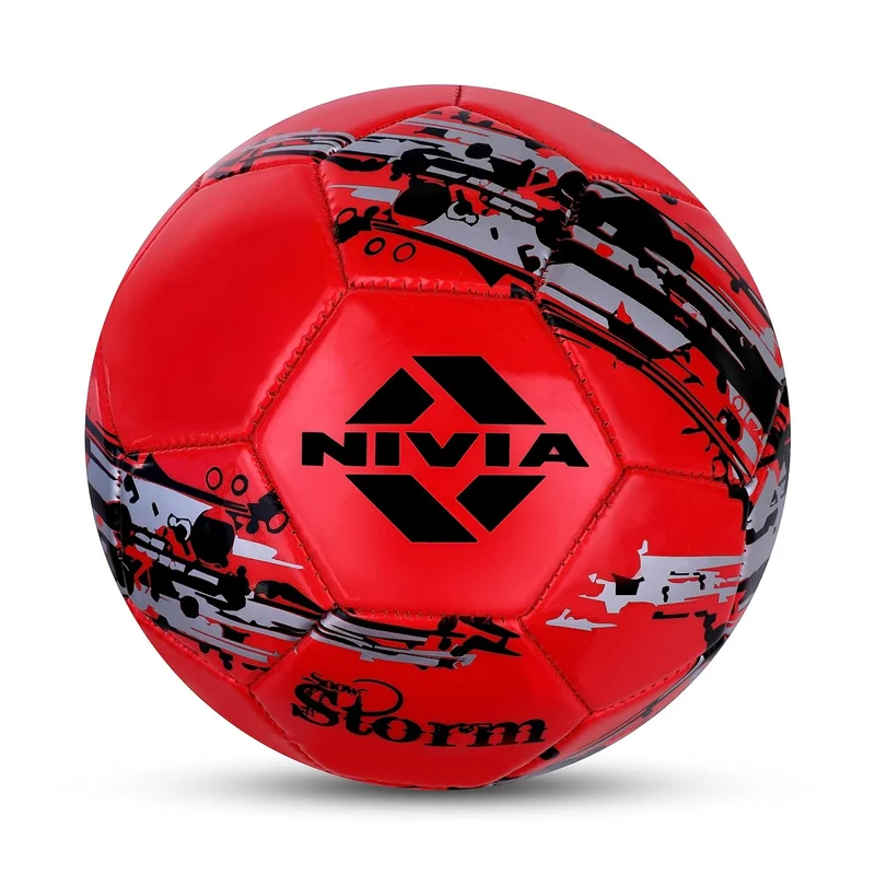 نيفيا Nivia Snow Storm Machine Stitched Football - Red