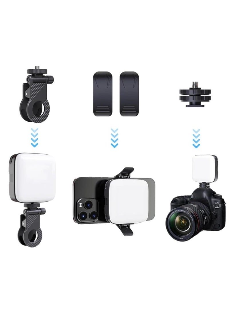 3-Color LED Selfie Light with 3 Adjustable Modes, Rechargeable, Dimmable Lighting for Phones, iPads, Cameras, Laptops, Vlogging & Streaming - Image 2