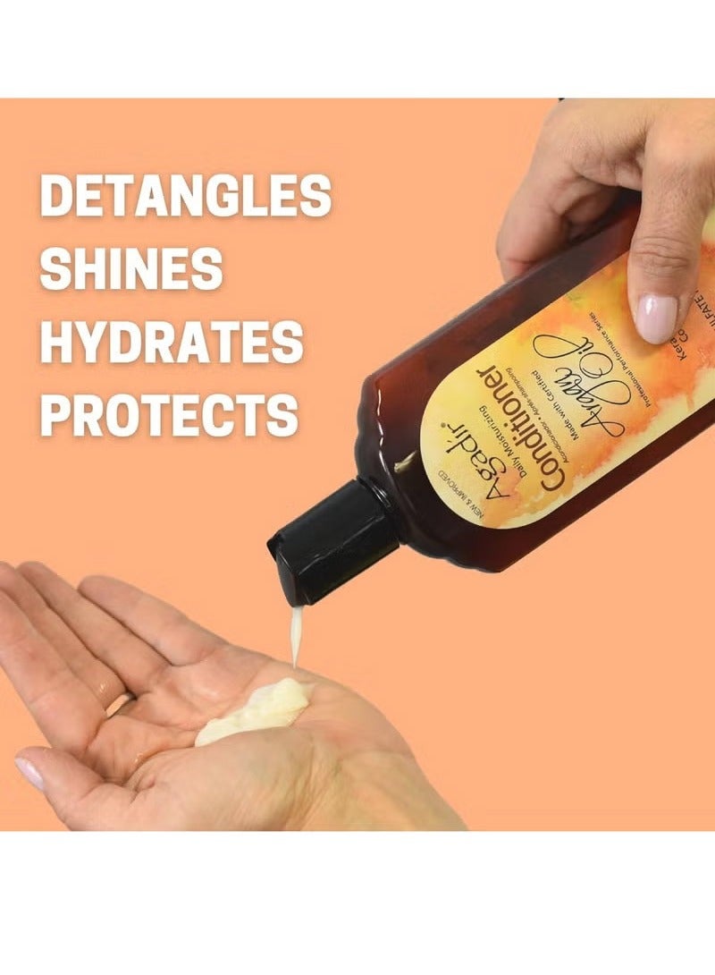 أغادير اغادير - بلسم زيت الارجان المنعم للترطيب اليومي - قطعتان - 732 مل - Image 3