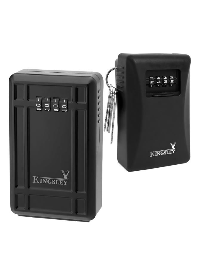 Kingsley Key Realtor Lock Box - Guard-a-Key, Secure Weatherproof Key Box Wall Mount for Indoors and Outdoors, 4 Digit Resettable Combination Code, Large Capacity for Storing Spare Keys - Image 1