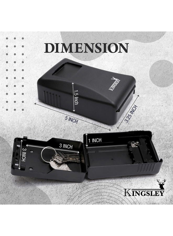 Kingsley Key Realtor Lock Box - Guard-a-Key, Secure Weatherproof Key Box Wall Mount for Indoors and Outdoors, 4 Digit Resettable Combination Code, Large Capacity for Storing Spare Keys - Image 3