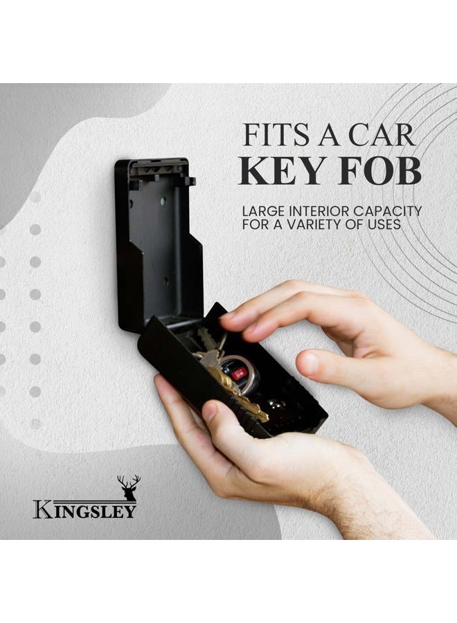 Kingsley Key Realtor Lock Box - Guard-a-Key, Secure Weatherproof Key Box Wall Mount for Indoors and Outdoors, 4 Digit Resettable Combination Code, Large Capacity for Storing Spare Keys - Image 5