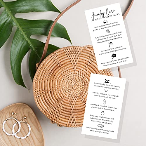 Lashicorn Jewelry Care Instruction Card | 50 Pack | 2" x 3.5" inches Business Card Size | Jewelry Maker Care Card to Include with Handmade Jewelry Items - Image 5