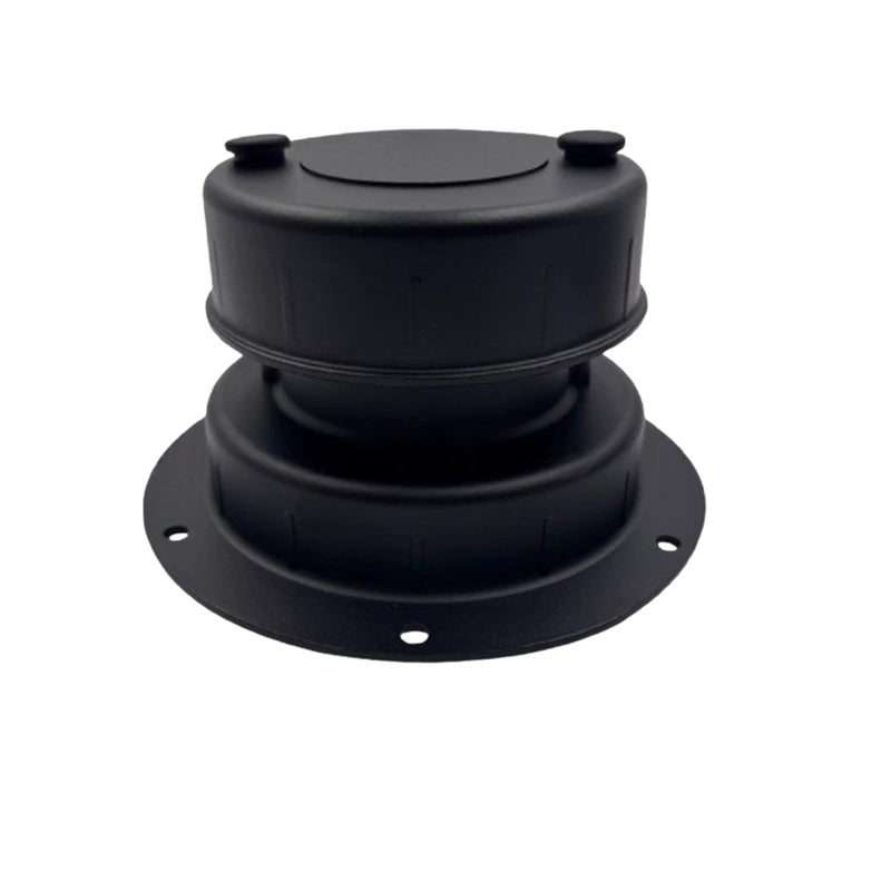 RV Vent Cap: Black Weather-Resistant Aluminum - Universal Fit Corrosion-Resistant Pest-Free Ventilation Solution for RV Trailer Plumbing Roof Vent Systems - Image 4