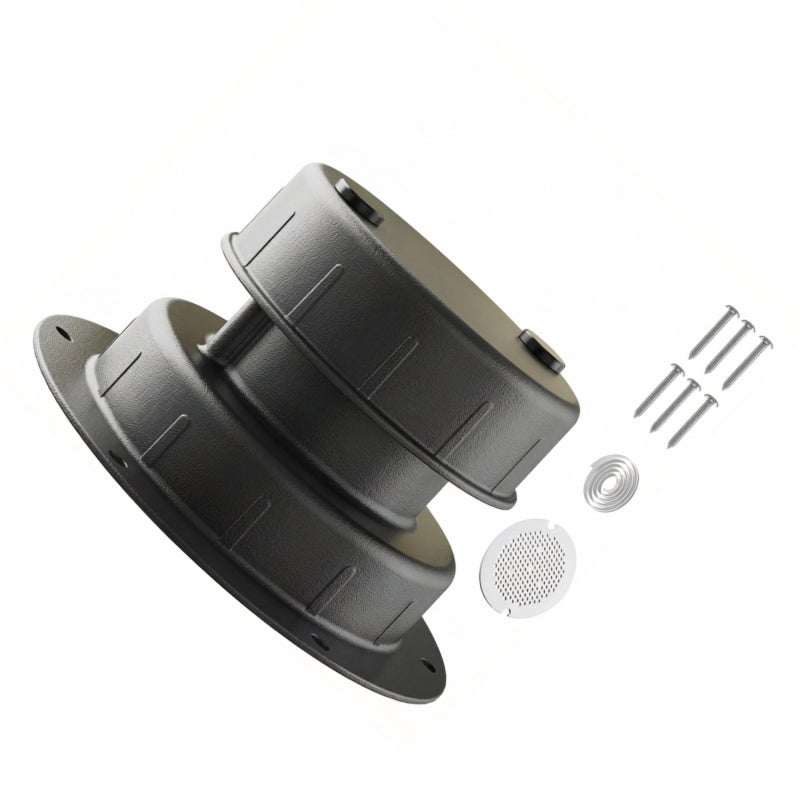 RV Vent Cap: Black Weather-Resistant Aluminum - Universal Fit Corrosion-Resistant Pest-Free Ventilation Solution for RV Trailer Plumbing Roof Vent Systems - Image 1