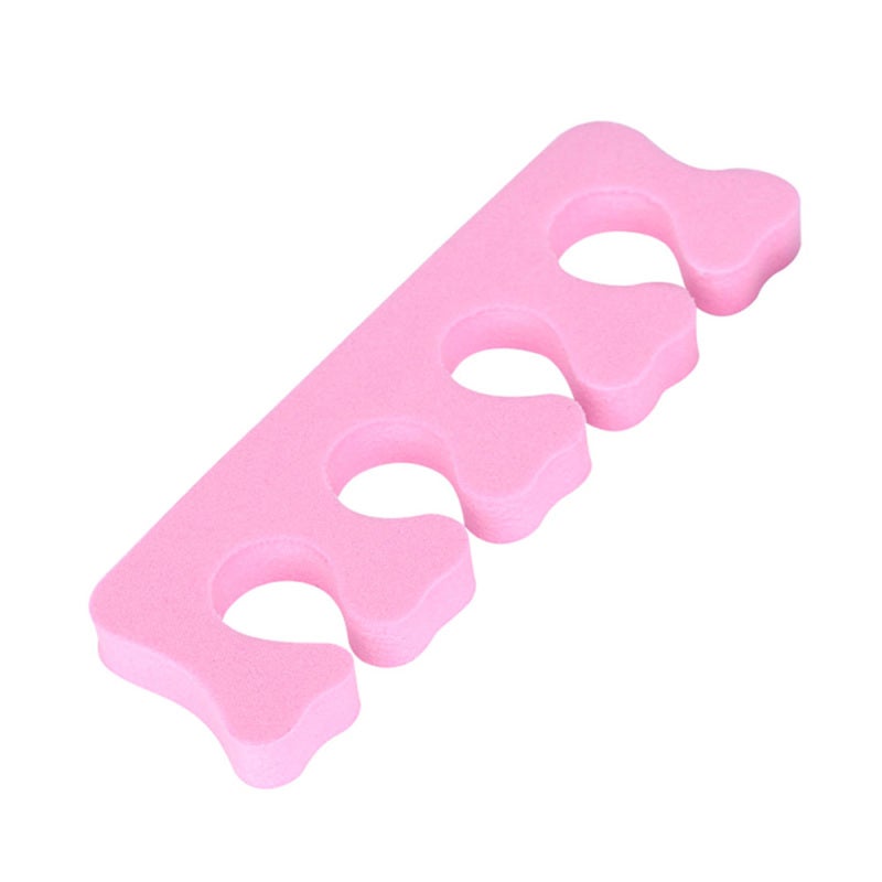Toe Separators: 20Pcs Pink Fine Quality EVA Sponge - Soft Comfortable Pedicure Essentials for Professional Salons and Personal Foot Care - Image 1