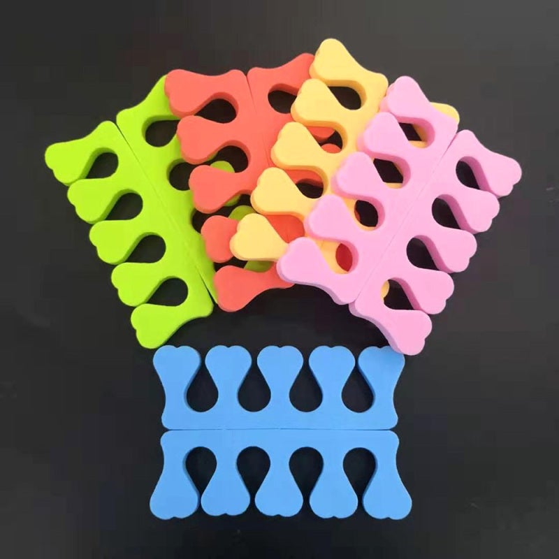 Toe Separators: 20Pcs Pink Fine Quality EVA Sponge - Soft Comfortable Pedicure Essentials for Professional Salons and Personal Foot Care - Image 5