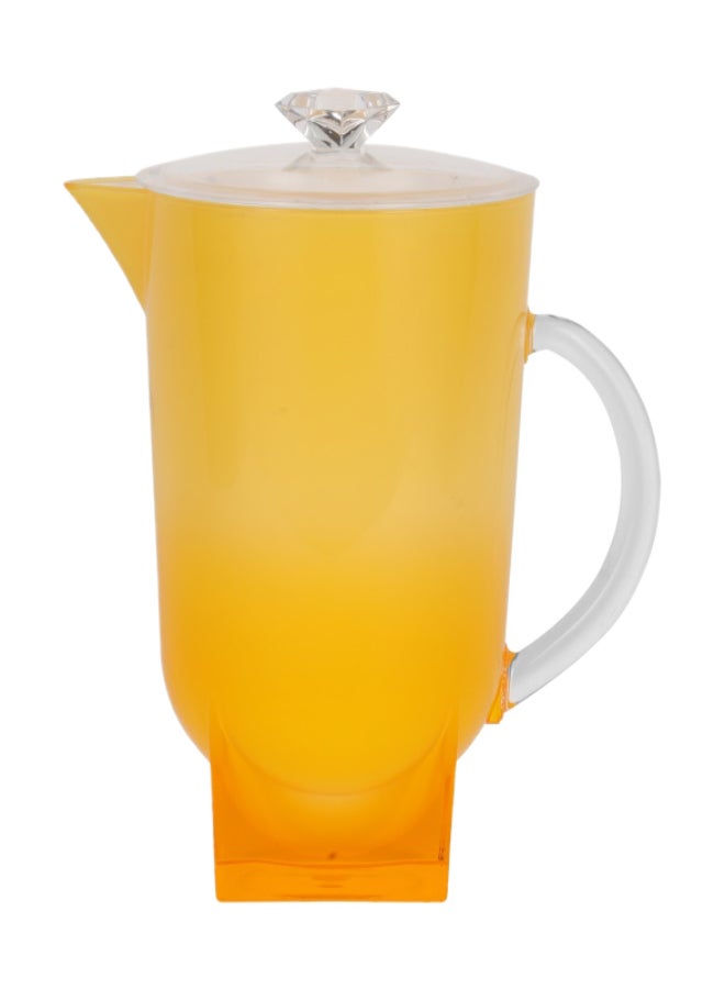 Royalford Acrylic Jug With Lid Yellow/Clear 162X302X158 Millimeter Assorted Colour 2.2Liters - Image 3