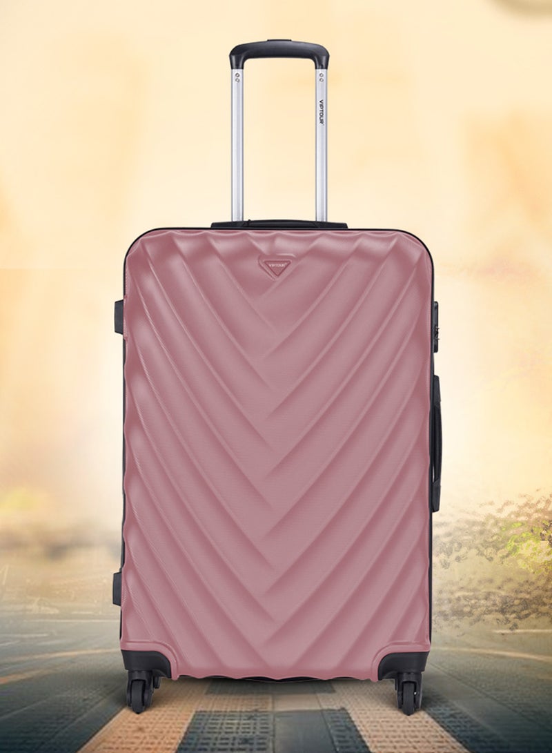 فيبتور طقم حقائب سفر بعجلات صلبة مكون من 3 قطع مصنوع من مادة ABS، 4 عجلات دوارة هادئة بزاوية 360 درجة، حقيبة سفر مزودة بقفل برقم سري، صغيرة (2.5 كجم)، متوسطة (3 كجم)، كبيرة (3.8 كجم) (20 بوصة / 24 بوصة / 28 بوصة) - Image 5