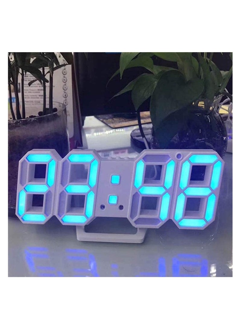 أنمي ساعة المنبه الرقمية، رقم مؤشر الحائط ساعة الوقت مع 3 مستويات سطوع ضبط تلقائي، عرض درجة الحرارة - Image 4