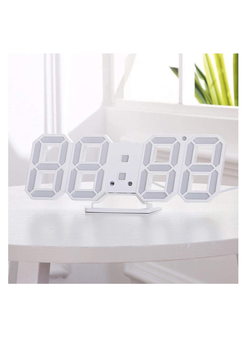 أنمي ساعة المنبه الرقمية، رقم مؤشر الحائط ساعة الوقت مع 3 مستويات سطوع ضبط تلقائي، عرض درجة الحرارة - Image 3